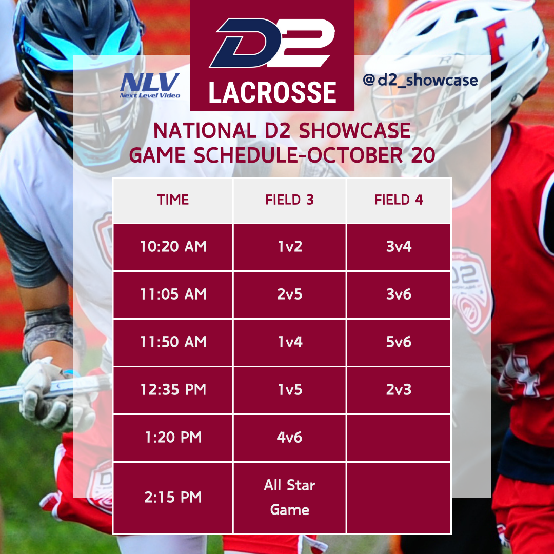 Game Schedule – D2 Showcase
